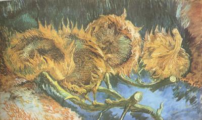 Vincent Van Gogh Four Cut Sunflowers (nn04) Spain oil painting art